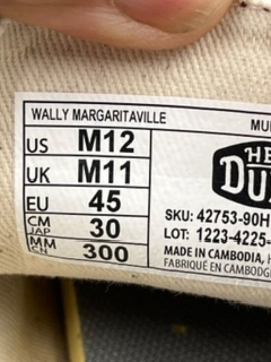 NEW Hey Dude Wally Margaritaville shoes men’s 12 Tropical Slip on main image 6